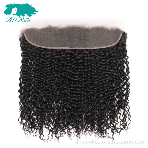 Cheap Top 10 Original Human Hair , 13x4 Natural Color Swiss Lace 100% Brazilian Virgin Human Hair Jerry Curl 8"-20" Lace Frontal